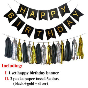 Happy Birthday Banner and Decoration
