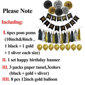 Happy Birthday Banner and Decoration