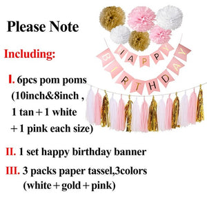 Happy Birthday Banner and Decoration